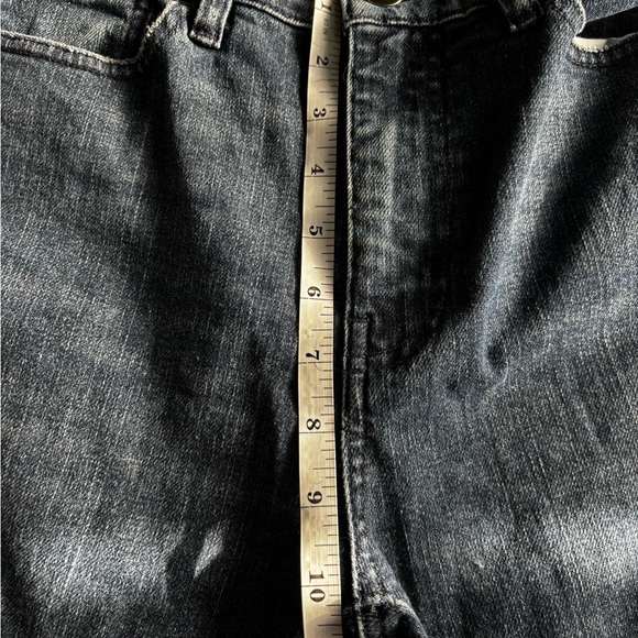 FRAME Le Original Straight Raw Hem High‎ Rise Jeans – Dark Indigo Wash – Size 26 - Picture 6 of 6